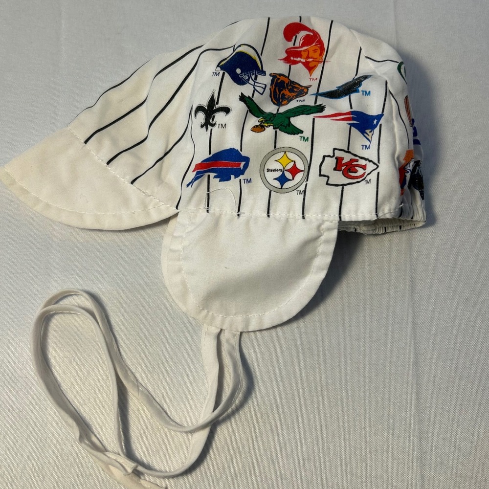 Vintage NFL Football Team Logos‎ Striped Baby Hat Infant Fresh Caps